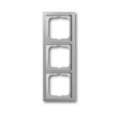 Busch Jaeger 2CKA001754A4319 - afdekraam 3-voudig 1723-866k pure stainless steel