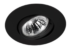 Arkoslight 0321-01-01-B - inbouwspot kantelbaar big 95mm 12/230 volt kleur mat zwart