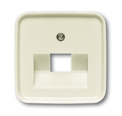 Busch Jaeger 2CKA001753A8949 - inzetplaat 1x modulair jack 1803-212 inbouw si creme