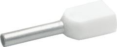 Klauke 800073111 - adereindhuls 869/8 wit 2x0,5mm2 zak 100 stuks