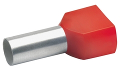 Klauke 800073251 - adereindhuls 876/14 rood 2x10mm2 zak 100 stuks