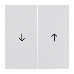 Berker 16258989 - wipplaat + opdruk pijl jaloezie polar wit s1