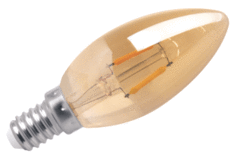 Megaman MM10022 - kaars gold 1.2w 2000k e14 (niet dimbaar)