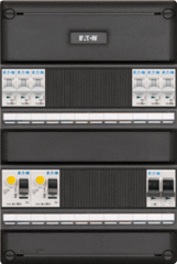 Eaton I-62G1400-HS-64 - groepenkast 1-fase, 6 groepen, 2 Aardlekschakelaars 2-P, 1 hoofdschakelaar 2-P 40A, Systeem 55