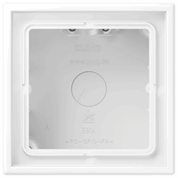 Jung LS581AWWM - Opbouwkap gesloten LS990 wit mat 1-vdg
