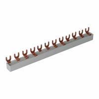 Elkutec - 00030378 - Aansluitkam 4-polig voor 3x krachtautomaat 63Amp L1-L2-L3-N bedrukt 12 x vork