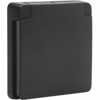 Niko 761-85000 - Aanpaskader met klapdeksel voor 45x45mm-functies in spuitwaterdichte o