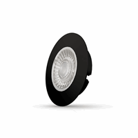 Interlight IL-CB4K27B - led cabiled downlight dimbaar 4w 2700k zwart ip44 ex. driver