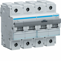 Hager HMC490 - Installatieautomaat 4-polig 100 A C-karakteristiek 15 kA