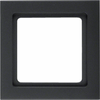 Hager 10116096 - Afdekraam 1-voudig Q3 antraciet soft-finish