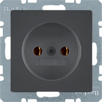 Hager 6167036086 - wcd 2-polig zonder randaarde Q1/Q3/Q7 antraciet