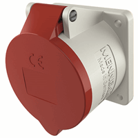 Mennekes 1276 - inbouwcontactdoos 32a 5p 6h 400v ip44