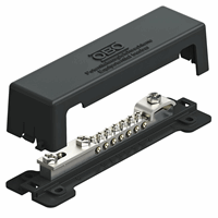 OBO 5015111 - Potentiaalvereffeningsrail voor buiten 50x5mm, A2, 1.4301, zwart 1809a
