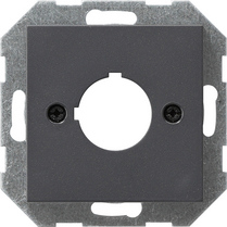 Gira 027228 - inzetplaat 22.5mm gat antraciet 55
