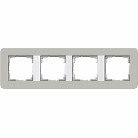 Gira 0214412 - afd.r. 4-v e3 grijs/z.wit