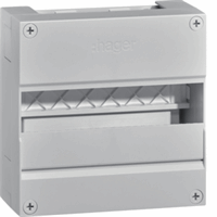 Hager VKG21Z - Opbouwverdeler Vision IP30, 220x220 mm, 1x12 modulen, excl. buisinvoer