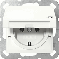 Gira 445427 - wcd randaarde klapdeksel system 55 zuiver wit mat
