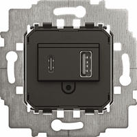 Busch Jaeger 2CKA006400A0398 - usb-a + usb-c netvoedingssokkel 3000ma 6475u
