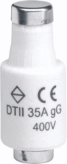 Hager LE2735 - Zekering DII - 35A / 400V traag (speciaal voor netwerkbedrijven)