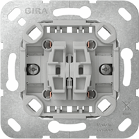 Gira 315500 - wissel drukcontact 2-voudig basis (2 ingangen) Nieuw model