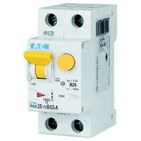 Eaton 236699 - aardlekautomaat (rcbo) pkn6 b-kar., 25a, 300ma, 2-polig incl. nee, 6 ka, type