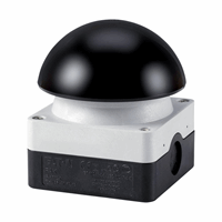 Eaton 115963 - Voet-/slagdrukknop, 1M, paddestoel zwart