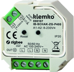 Lumiko 890107 - Inbouw schakelaar Zigbee, 1-200W LED, puls/ draadloos