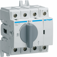 Hager HAC410 - Lastscheider 4-polig 100 A modulair M2