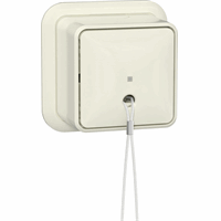 Gira 314610 - trekschakelaar wissel + onderplaat Opbouw creme wit