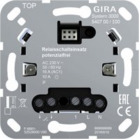 Gira 540700 - S3000 relais-schakelb.el. pot.vrij Basiselement