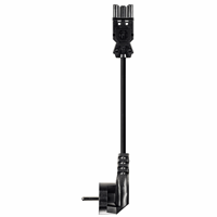 Wieland 92.232.2007.1 - gst18i3 netsnoer 1,5mm² 2 meter pvc eca zwart