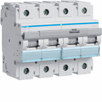 Hager HMB480 - Installatieautomaat 4-polig 80 A B-karakteristiek 15 kA