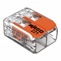 Wago 221-612 - lasklem compact 2-polig doos 50 stuks