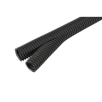 FRÄNKISCHE 38402000 - Afsluitbare flexibele buis met sleuf zwart rol 50 meter