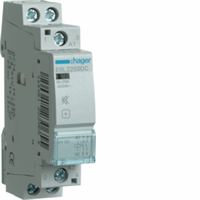 Hager ESL225SDC - magneetschakelaar 25 a, 2 x maak, geruisarm, 12 v dc