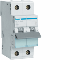 Hager MCN506E - Installatieautomaat 1p+N 6 A C-karakteristiek 6 kA