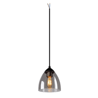 SLV 1006159 - PARA CONE glanzend GU10, pendelarmatuur zwart/transparant