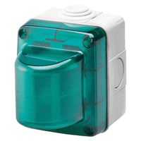 Gewiss GW27416 - indicatielampen - 15 w - 230 v - groene afscherming - ip55 - grijs