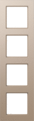 Jung A5584BFCH - Afdekraam A550 champagne slagvast 4-voudig