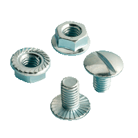 JMV 9406012 - 406012 - Kraagbout en kraagmoer M6x10 verzinkt, verpakt in set