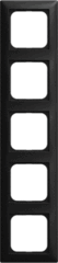 Busch Jaeger 2CKA001725A1572 - afdekraam 5-voudig balancde mat zwart 1725-915