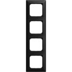 Busch Jaeger 2CKA001725A1571 - afdekraam 4-voudig balance mat zwart 1724-915