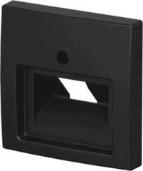 Busch Jaeger 2CKA001753A0217 - centraalplaat RJ45 wandcontactdoos 1-voudig Balance SI zwart mat (1803-915)