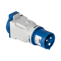 PCE 104207 - 9433100k - adapter verloop 16/3/230 6h blauw-schuko