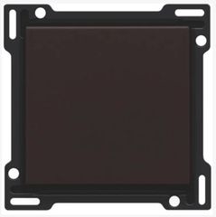 Niko 124-61105 - Afwerkingsset voor enkelvoudige schakelaar of drukknop, dark brown coa