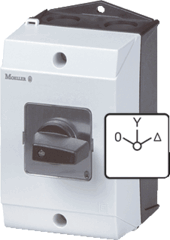 Eaton 207195 - sterdriehoekschakelaar, contacten: 8, 32 a, frontplaat: 0-y-d, 60 °, v