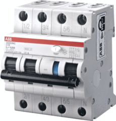ABB Componenten 2CSR256140R1204 - aardlekautomaat 3p+n, c kar, 20a, 30ma, 6ka a type
