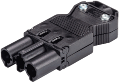Wieland 92.932.3053.1 - gst18i3 kabelsteker male zwart schroef