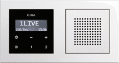 Gira 049572 - radio inbouw compleet rds zwg e2 (met afdekraam)