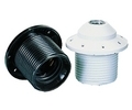 Iso dakfitting zwart e27 met draadmantel 605400